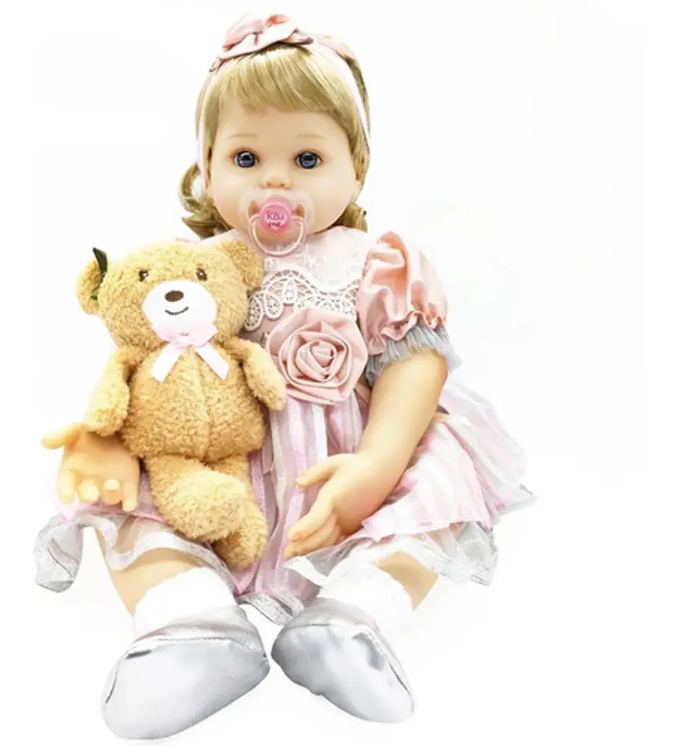 Kiki Muñeca 52cm Bebé Reborn Realista Silicona Cuerpo Blando 3