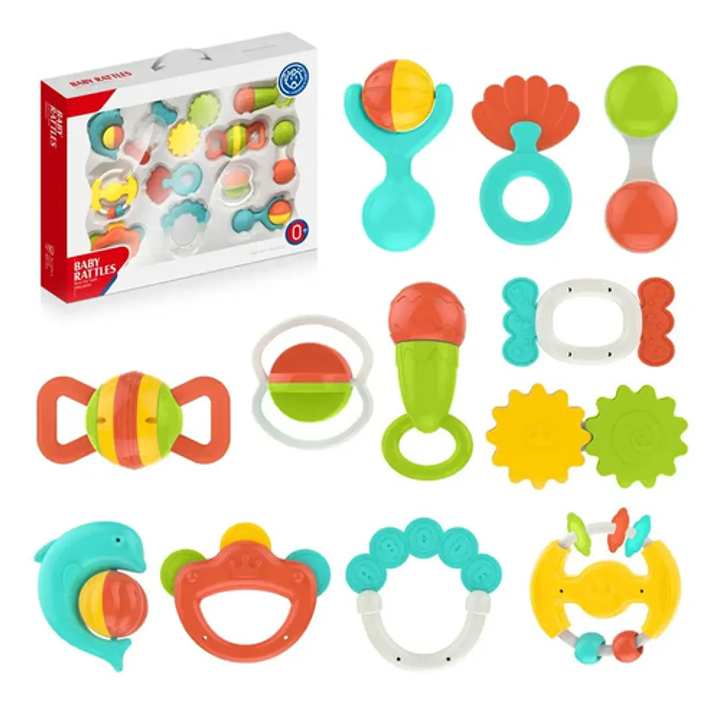 Sonajeros Y Llama Dientes Para Bebe Set X 12 Pcs He0149 Multicolor 2