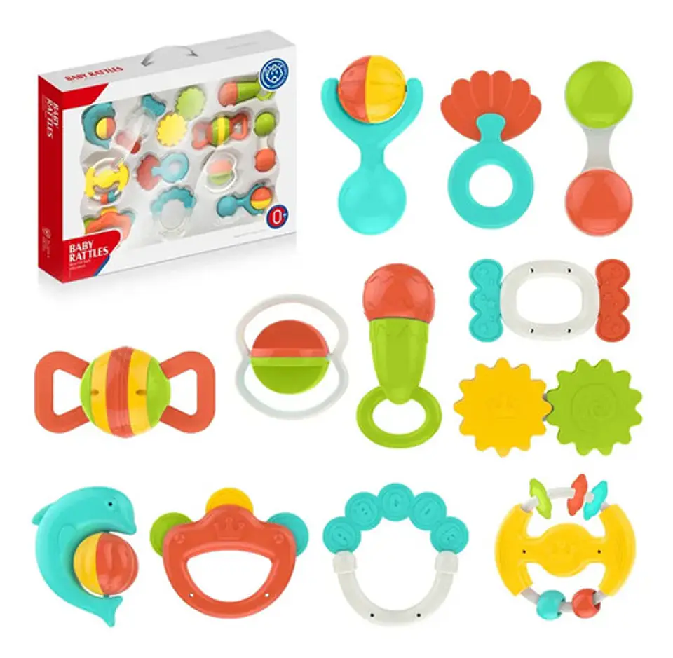 Sonajeros Y Llama Dientes Para Bebe Set X 12 Pcs He0149 Multicolor 2