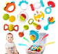 Sonajeros Y Llama Dientes Para Bebe Set X 12 Pcs He0149 Multicolor - Miniatura 3