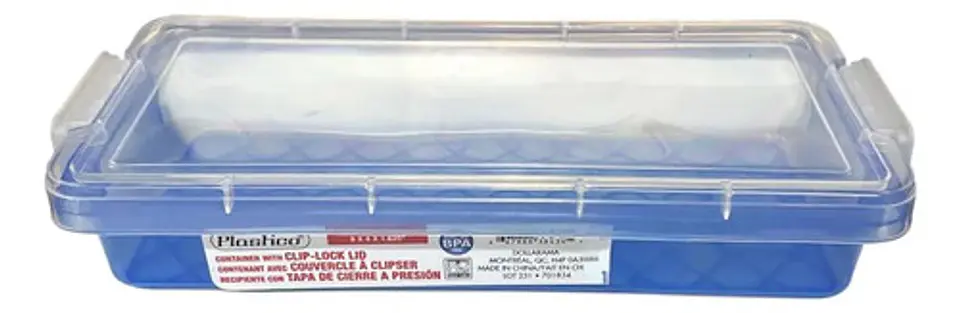 Contenedor Caja Plastica Clip-lock Alimentos Guardar Objeto 1