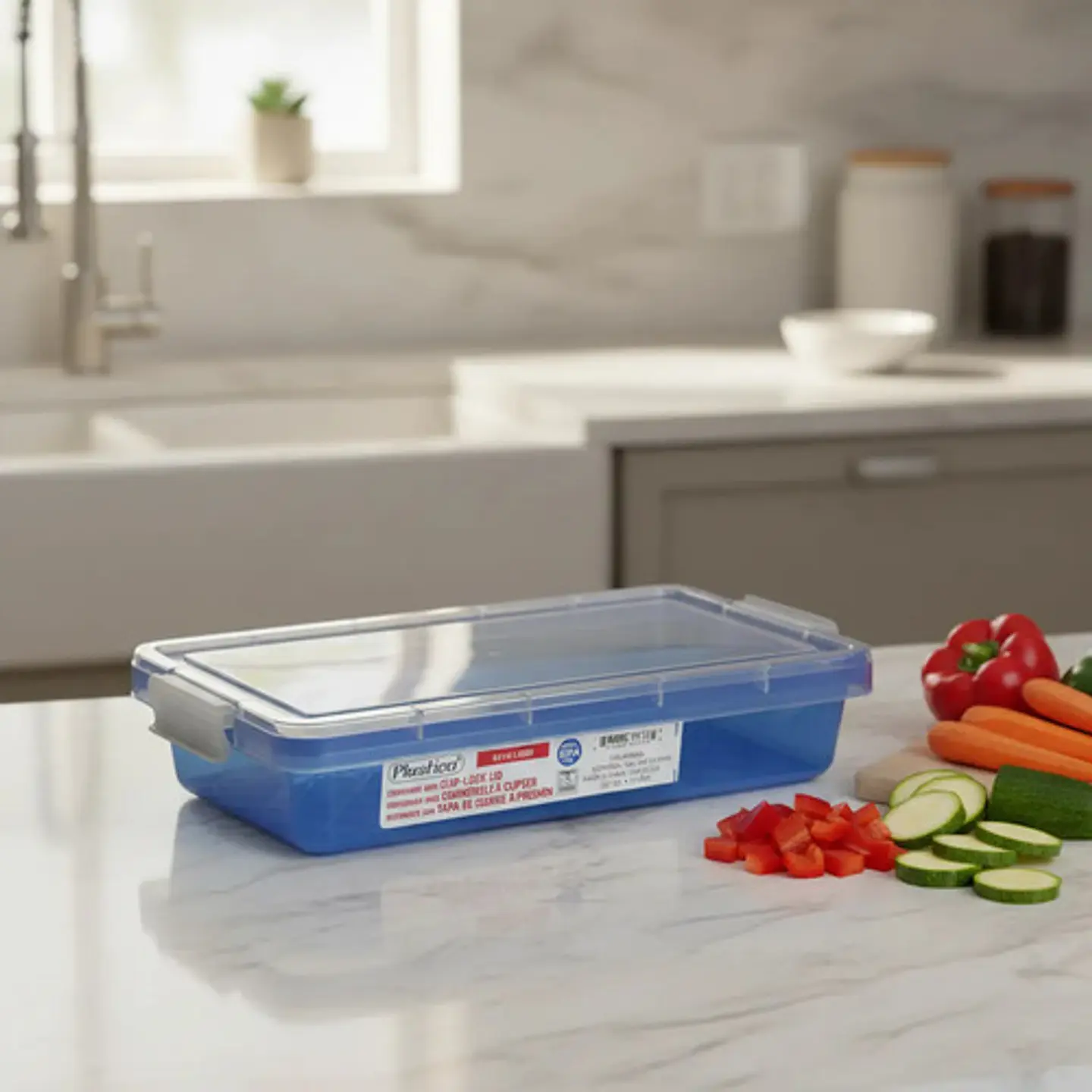 Contenedor Caja Plastica Clip-lock Alimentos Guardar Objeto 2