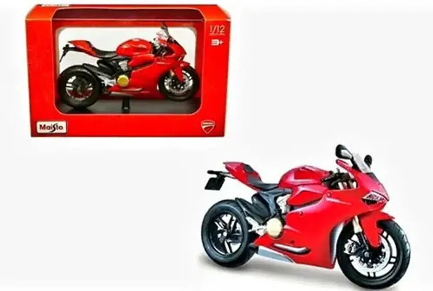 Moto Ducati 1199 Panigale De Colección Escala 1:12 Maisto Rojo 2