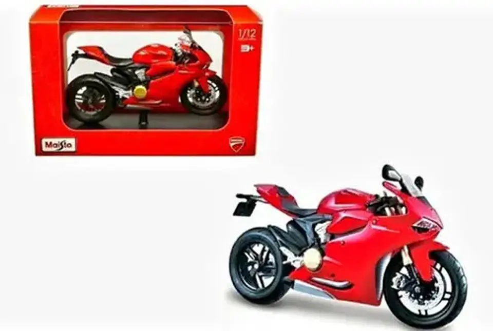 Moto Ducati 1199 Panigale De Colección Escala 1:12 Maisto Rojo 2