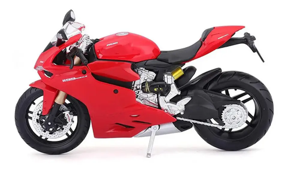 Moto Ducati 1199 Panigale De Colección Escala 1:12 Maisto Rojo 5