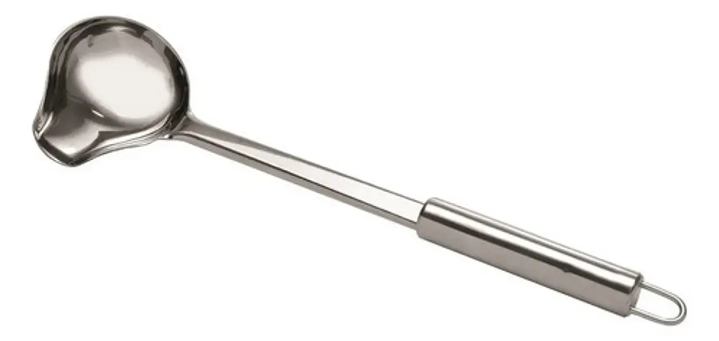 Cucharón De Salsa De Acero Inoxidable De 30 Cm Con Pico 1