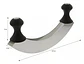 Cuchillo Cortador Doble Hoja Media Luna Acero Doble Mango - Miniatura 3