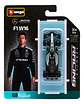 Auto Burago Race Mercedes Amgw16 2025 Escala 1:64 Russell#63 Negro - Miniatura 1