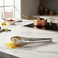 Pinzas De Cocina Ranuradas En Acero Inoxidable 24cm Plateado - Miniatura 1