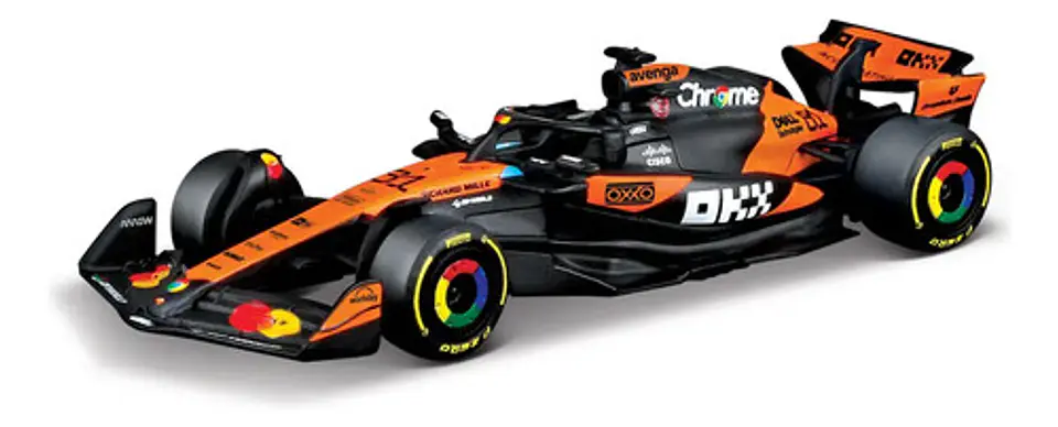 Auto Bburago Race Mclaren Mcl39 2025 Escala 1:64 Piastri #81 2