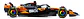Auto Bburago Race Mclaren Mcl39 2025 Escala 1:64 Piastri #81 - Miniatura 3