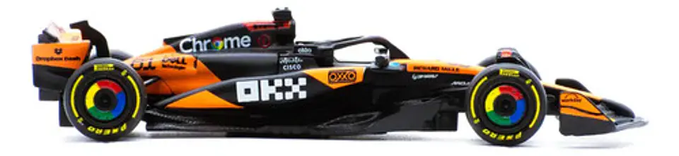 Auto Bburago Race Mclaren Mcl39 2025 Escala 1:64 Piastri #81 3