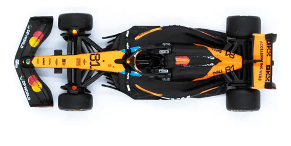 Auto Bburago Race Mclaren Mcl39 2025 Escala 1:64 Piastri #81 6