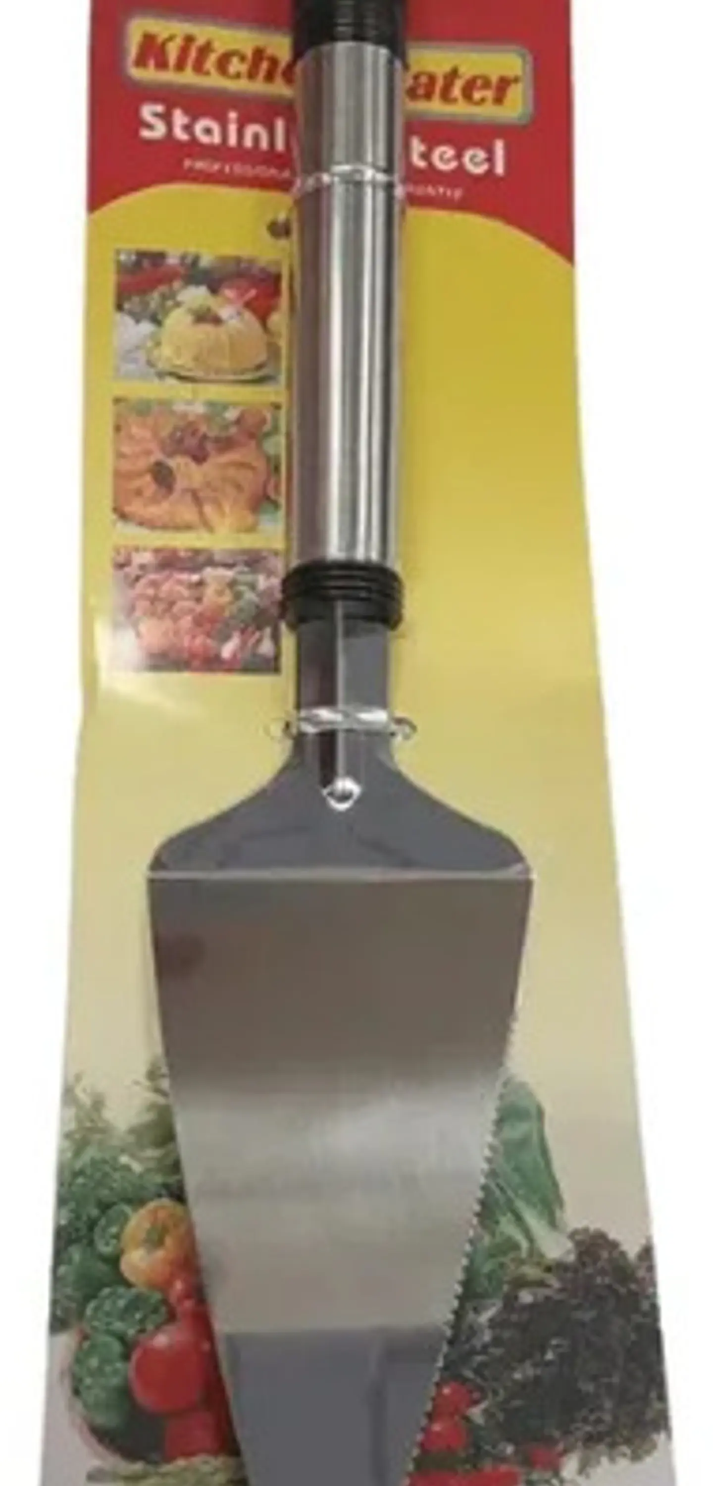 Espátula Servidor De Torta Ponqué Acero Inoxidable Dentada Plateado 3