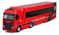 Tráiler Sfr Iveco Cab + Auto Sf-24 2024 Escala 1:43 Leclerc - Rojo - Miniatura 1