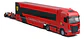 Tráiler Sfr Iveco Cab + Auto Sf-24 2024 Escala 1:43 Leclerc - Rojo - Miniatura 2