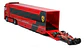 Tráiler Sfr Iveco Cab + Auto Sf-24 2024 Escala 1:43 Leclerc - Rojo - Miniatura 3