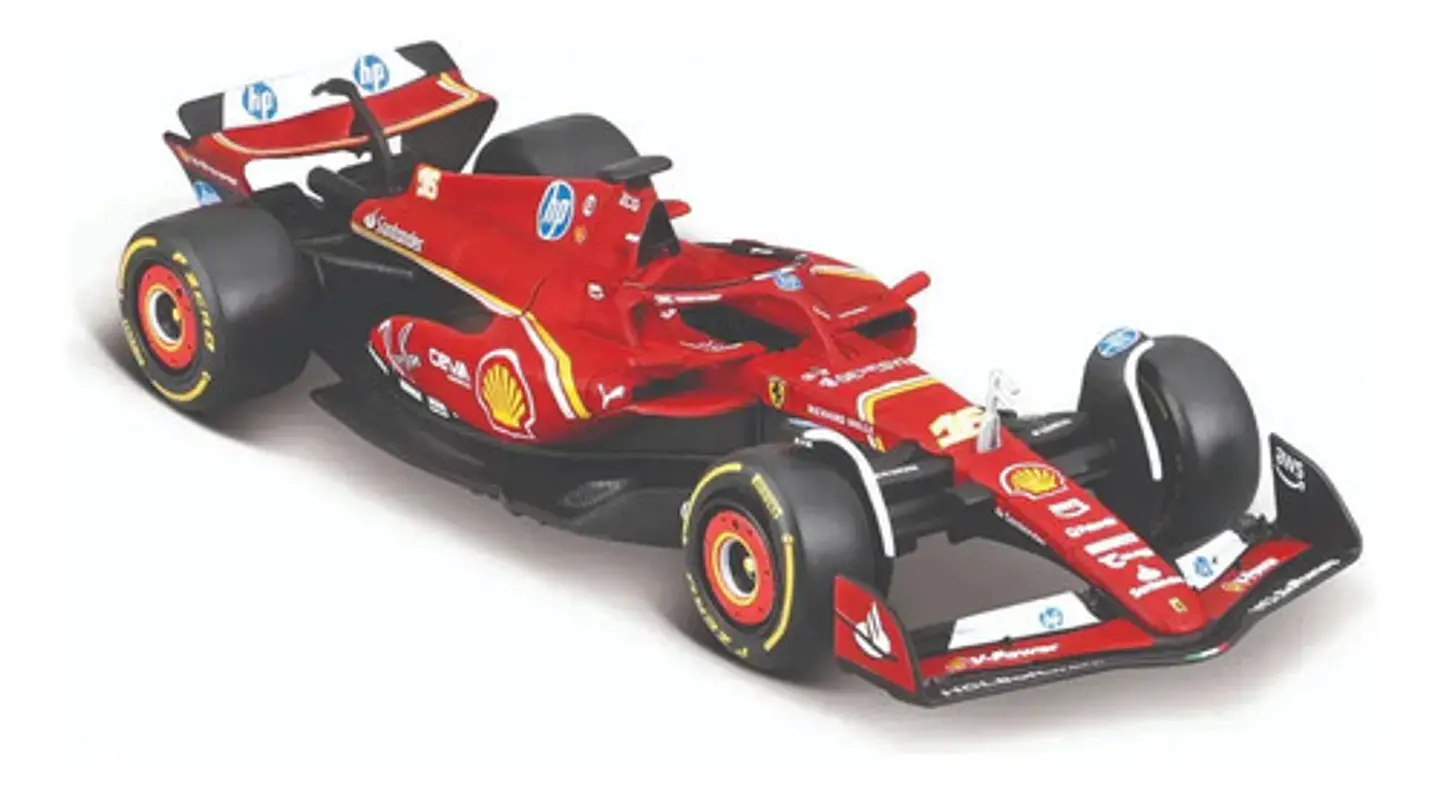 Tráiler Sfr Iveco Cab + Auto Sf-24 2024 Escala 1:43 Leclerc - Rojo 8
