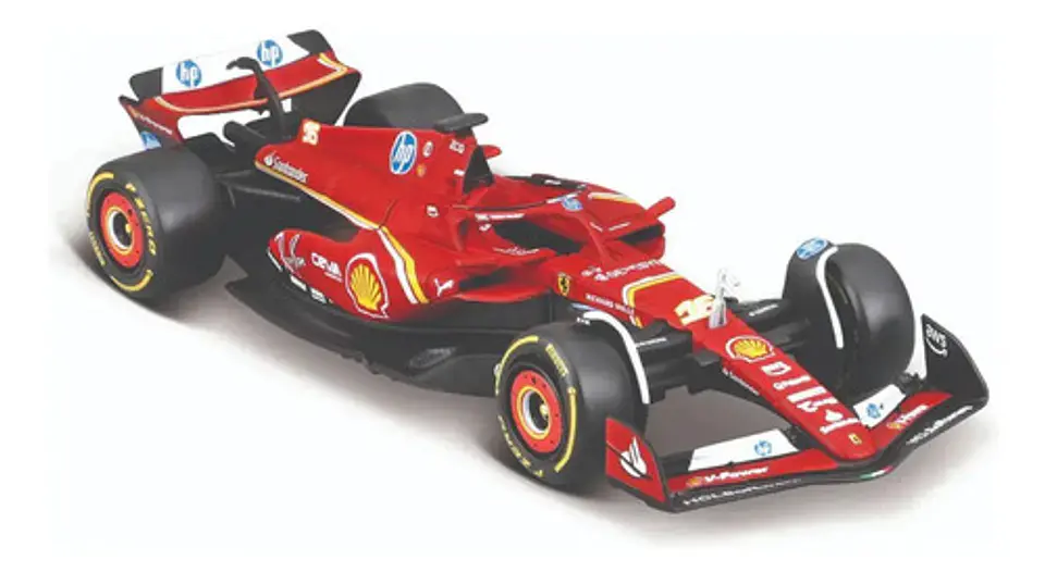 Tráiler Sfr Iveco Cab + Auto Sf-24 2024 Escala 1:43 Leclerc - Rojo 8