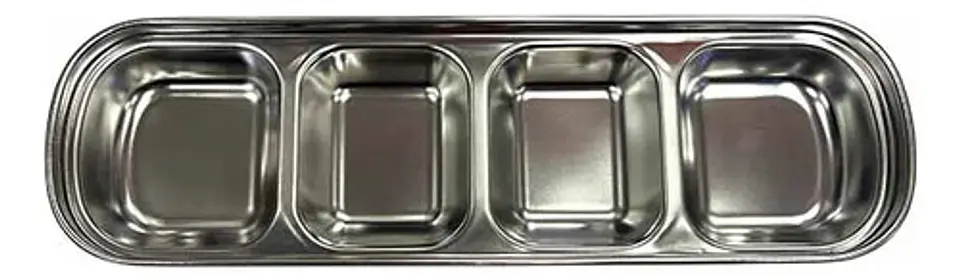 Plato Para Salsas Y Condimentos De Acero Inoxidable Pasaboca 3