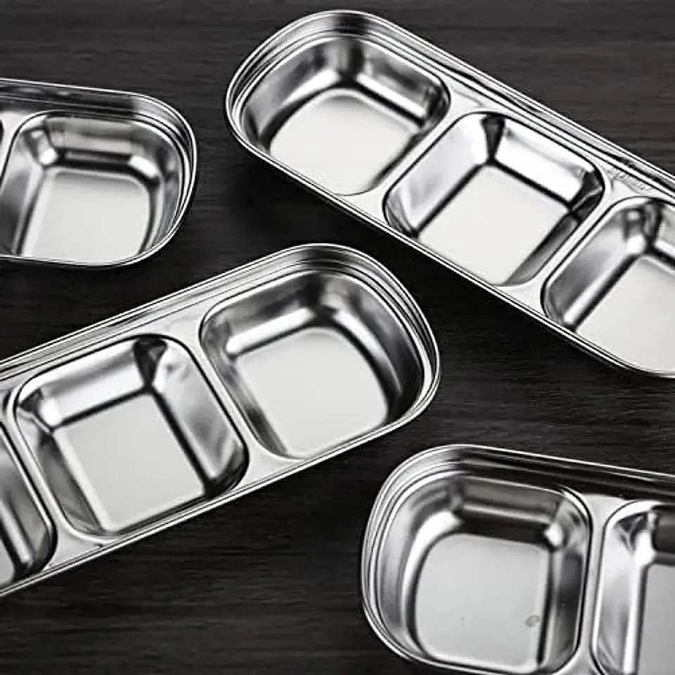 Plato Para Salsas Y Condimentos De Acero Inoxidable Pasaboca 4