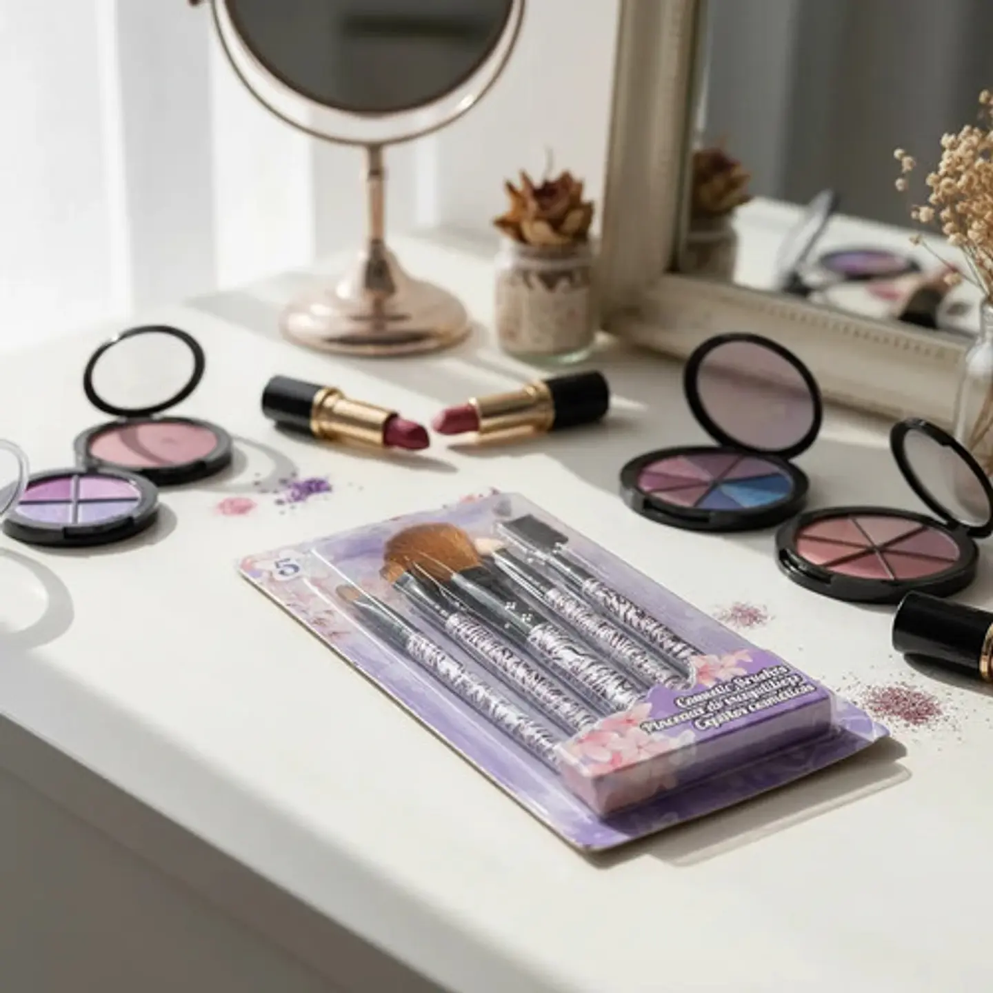 Set De 5 Brochas De Maquillaje Lori Animal Print 3