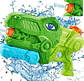 Pistola De Agua Lanzador En Forma  Dinosaurio Juguete Playa - Miniatura 4