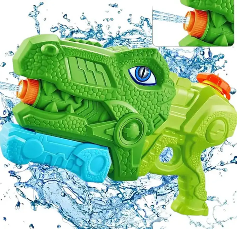 Pistola De Agua Lanzador En Forma  Dinosaurio Juguete Playa 4