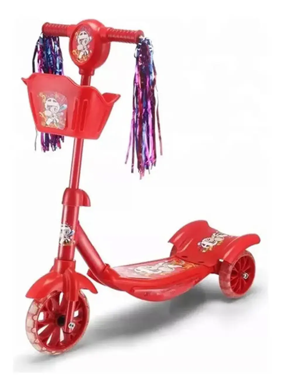 Patineta Scooter Canasta Para Niños Y Niñas Luces Sonidos 14