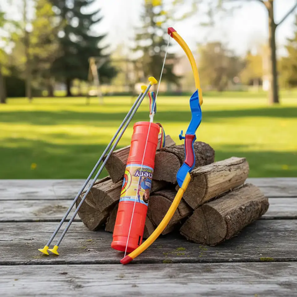 Set De Arco Y Flechas De Juguete Con Estuche Para Niños 3