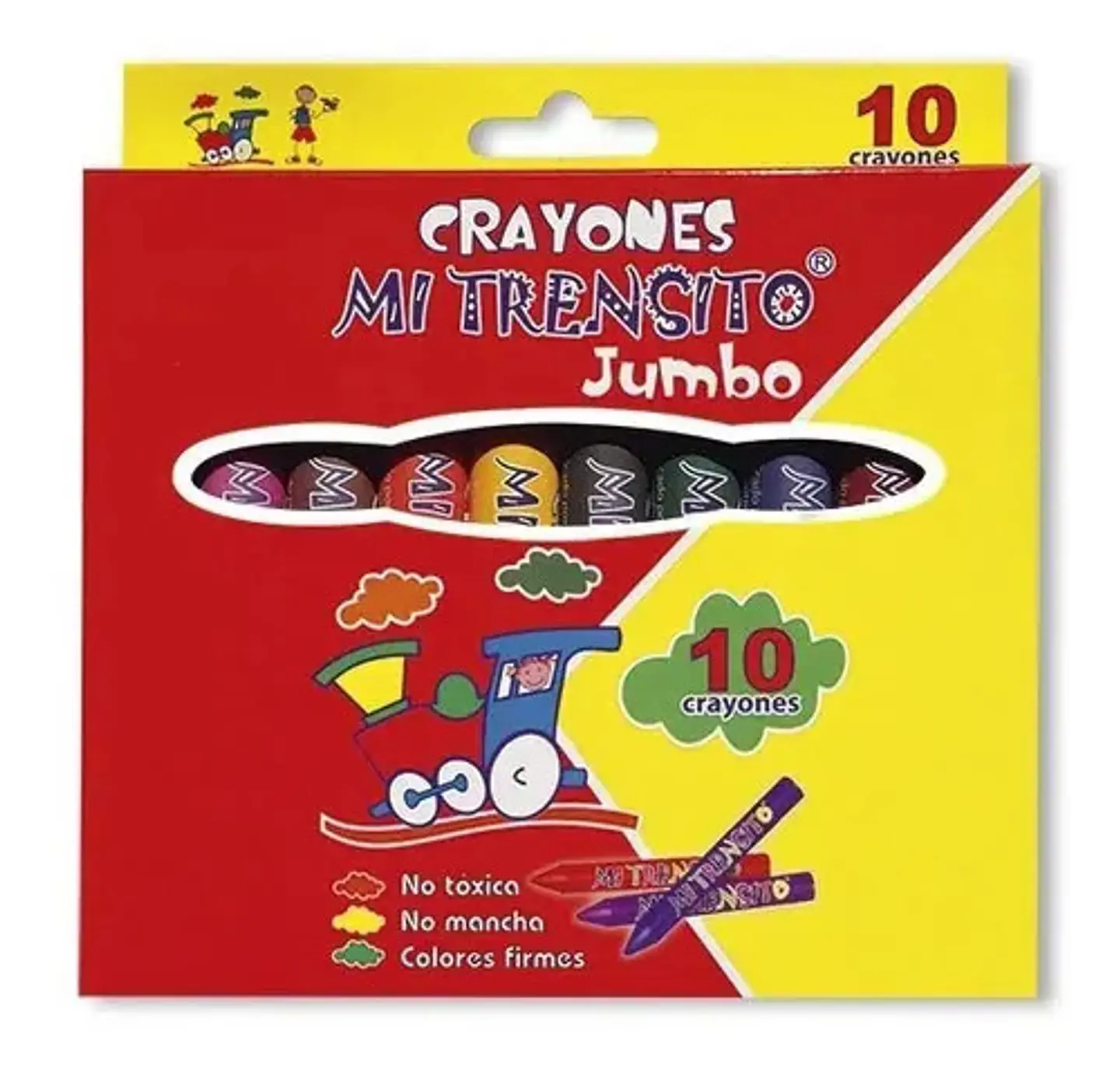 Crayola Crayones Jumbo Mi Trensito X 10 Colores  1