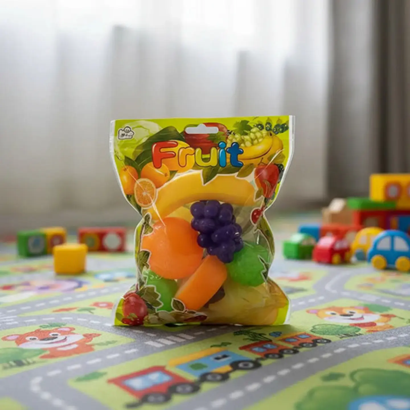 Set Cocina Infantil Macro Frutas Velcro Plástico Modelo 5094-4 3 Años 1