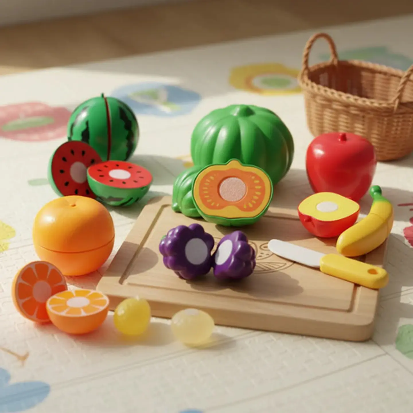 Set Cocina Infantil Macro Frutas Velcro Plástico Modelo 5094-4 3 Años 3