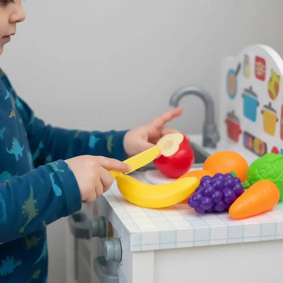 Set Cocina Infantil Macro Frutas Velcro Plástico Modelo 5094-4 3 Años 6