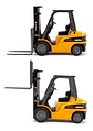 Máquina De Juguete De Carretilla Elevadora Articulada Para Niños Amarillo - Miniatura 4