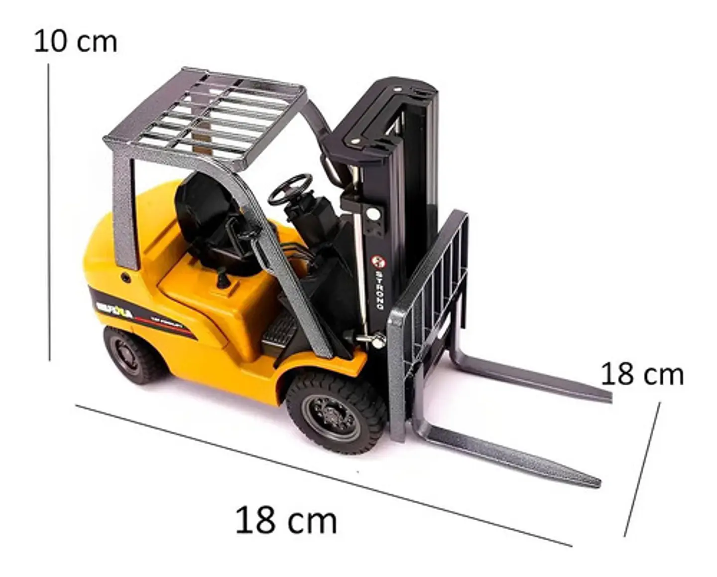Máquina De Juguete De Carretilla Elevadora Articulada Para Niños Amarillo 5