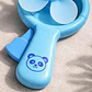 Ventilador De Mano Manual Azul Diseño Panda Para Niños - Miniatura 4