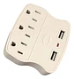 Multitoma Semigaled Con 3 Tomas Y 2 Puertos Usb Portátil - Miniatura 1
