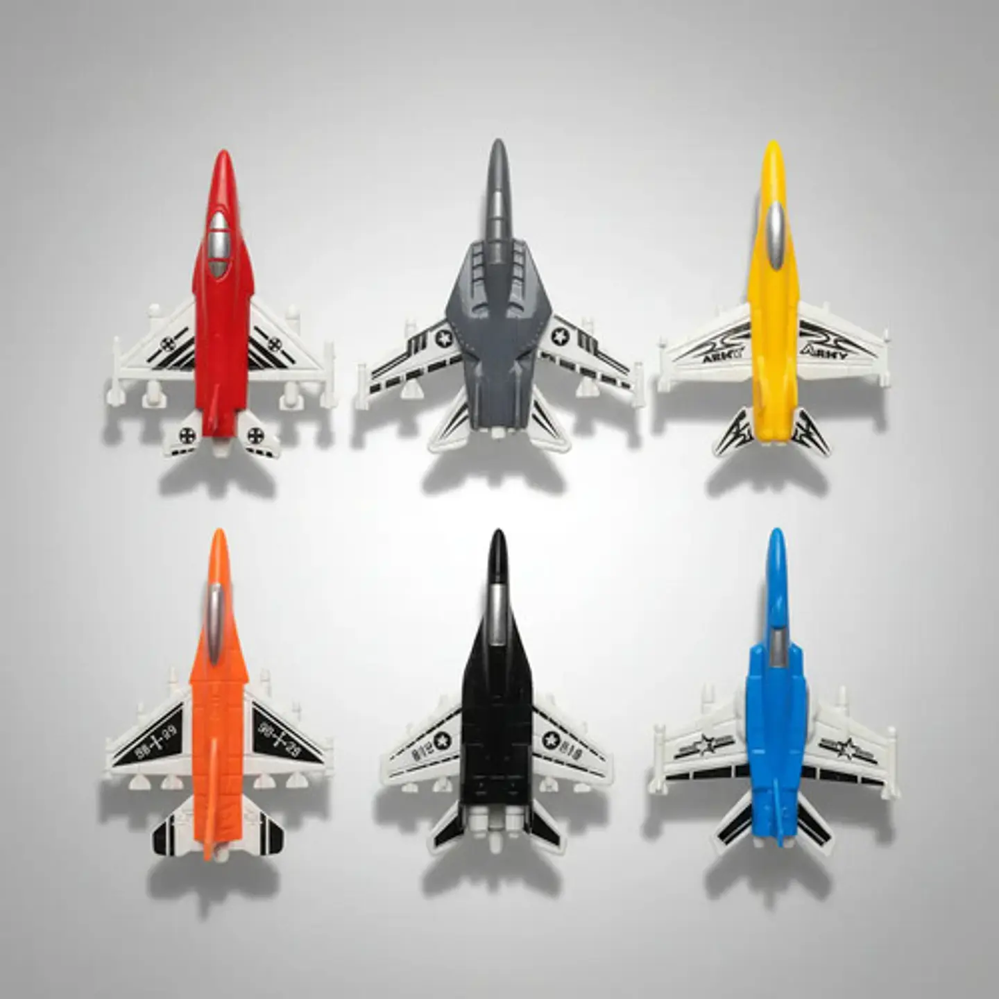 Set X6 Aviónes De Plástico Surtidos Juguete Didáctico Niños  1