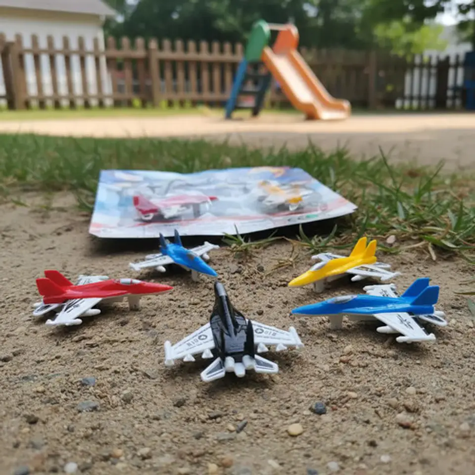 Set X6 Aviónes De Plástico Surtidos Juguete Didáctico Niños  4
