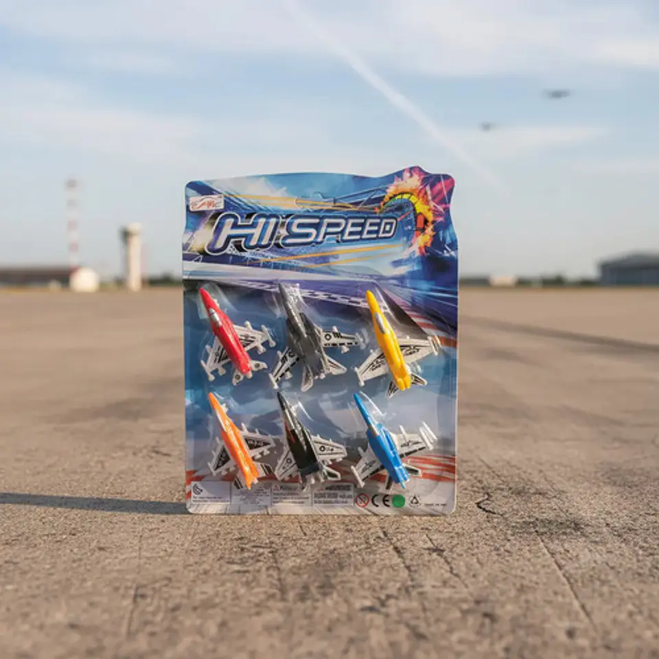 Set X6 Aviónes De Plástico Surtidos Juguete Didáctico Niños  8