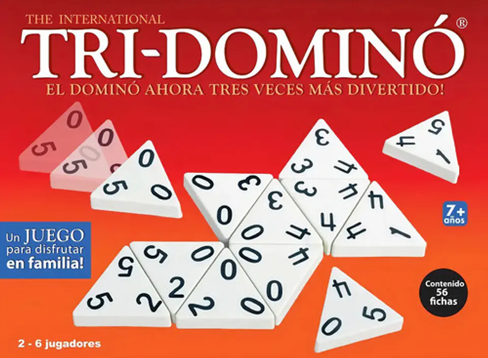 Dominó Tri-domino Juego De Estrategia Para 2 A 6 Jugadores 5+ Años Plástico 1