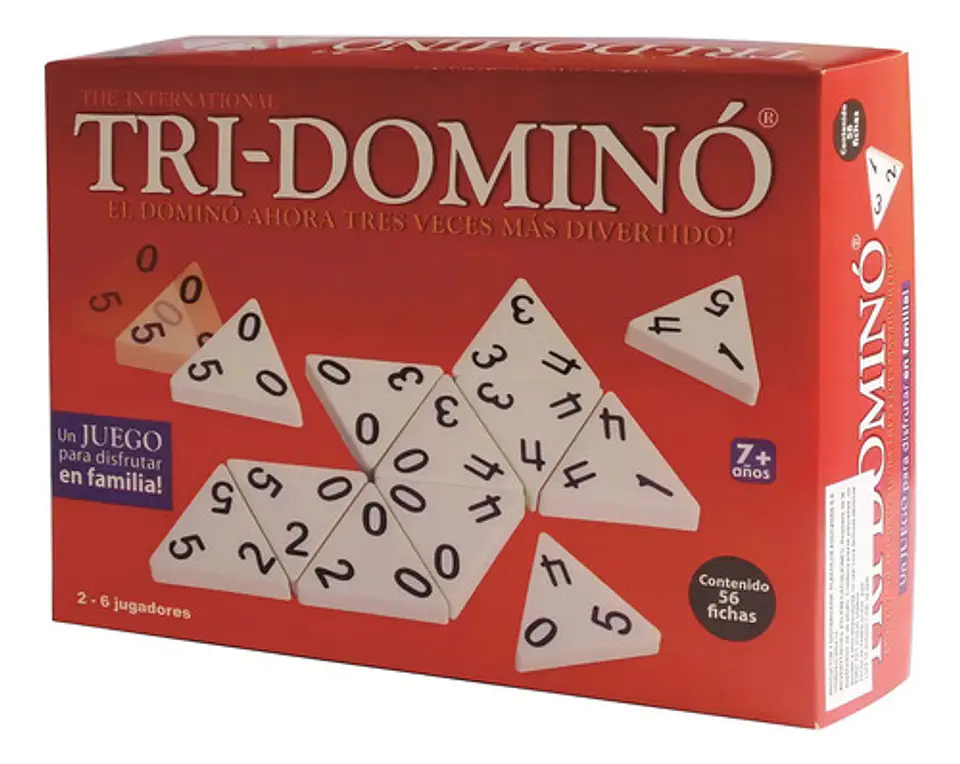 Dominó Tri-domino Juego De Estrategia Para 2 A 6 Jugadores 5+ Años Plástico 2