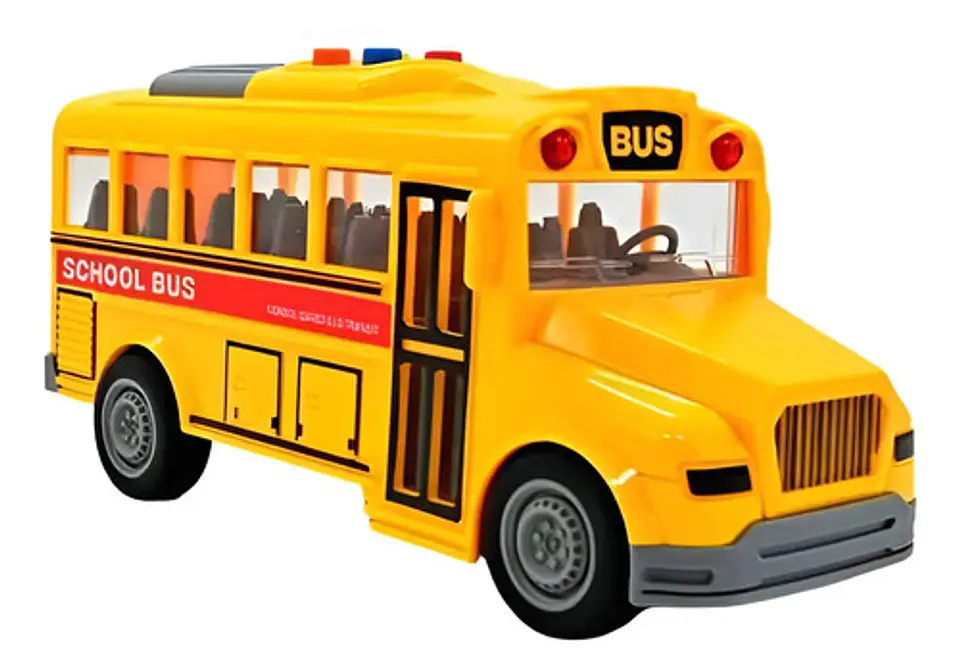 Bus Escolar Transporte Juguete Niños Luces Sonidos 2