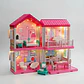 Casa Muñecas  2 Pisos Con Muebles Y  Muñeca Con Luces - Miniatura 7
