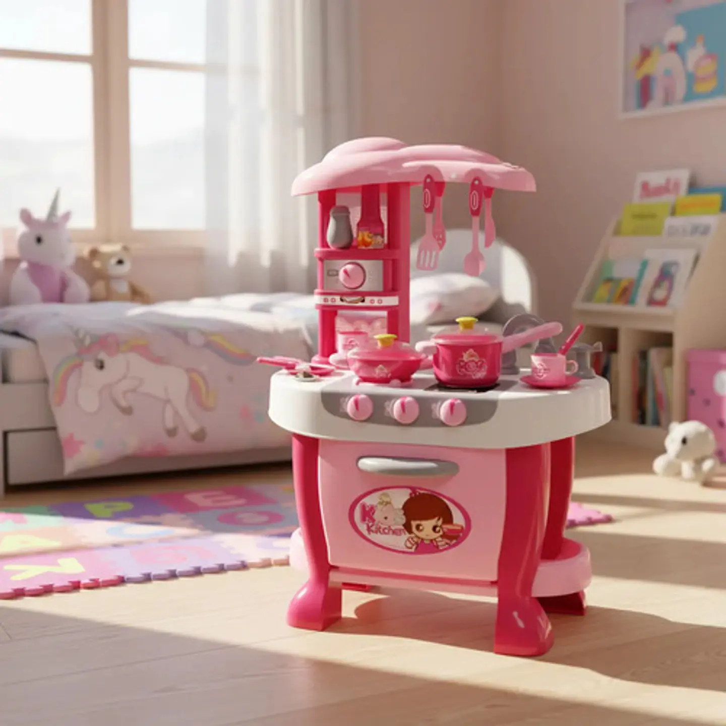 Cocina De Juguete Ideal Para Niñas Con Horno Y Sonidos 6