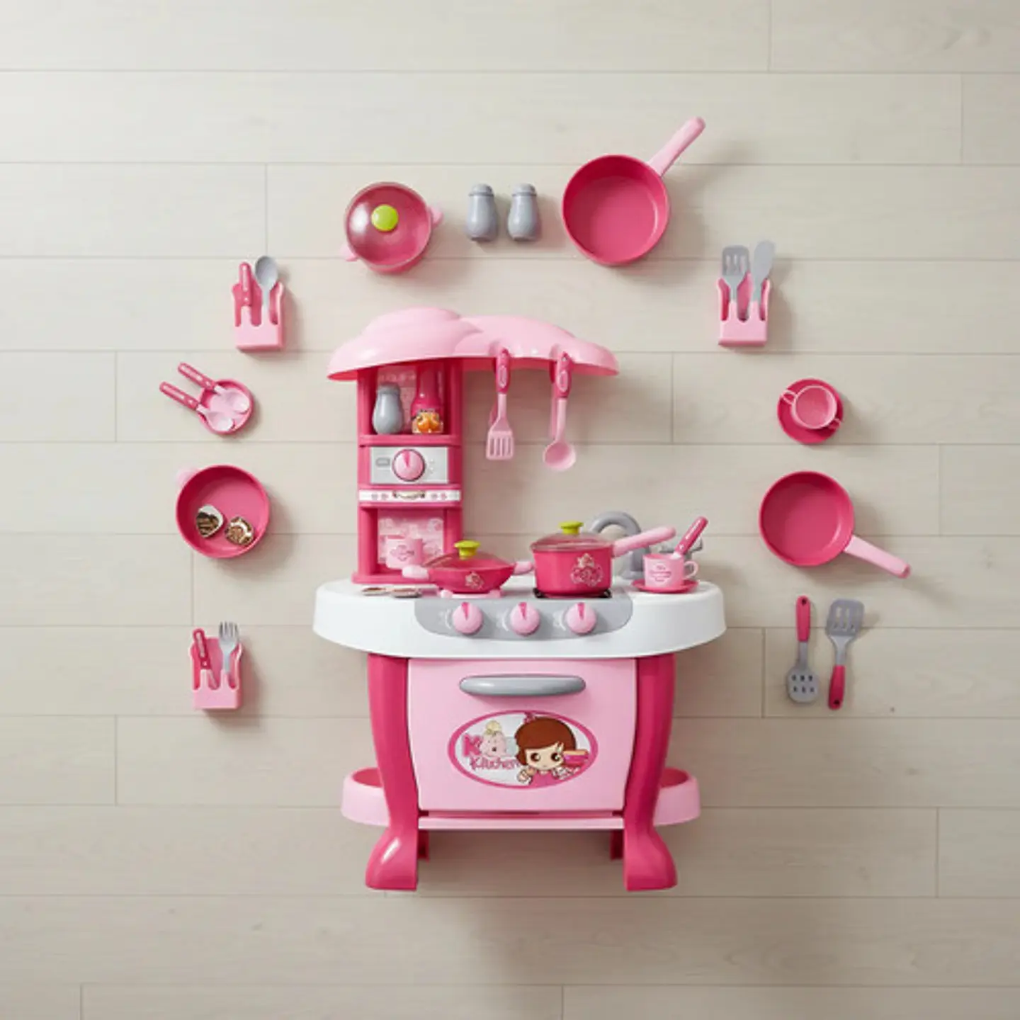 Cocina De Juguete Ideal Para Niñas Con Horno Y Sonidos 10