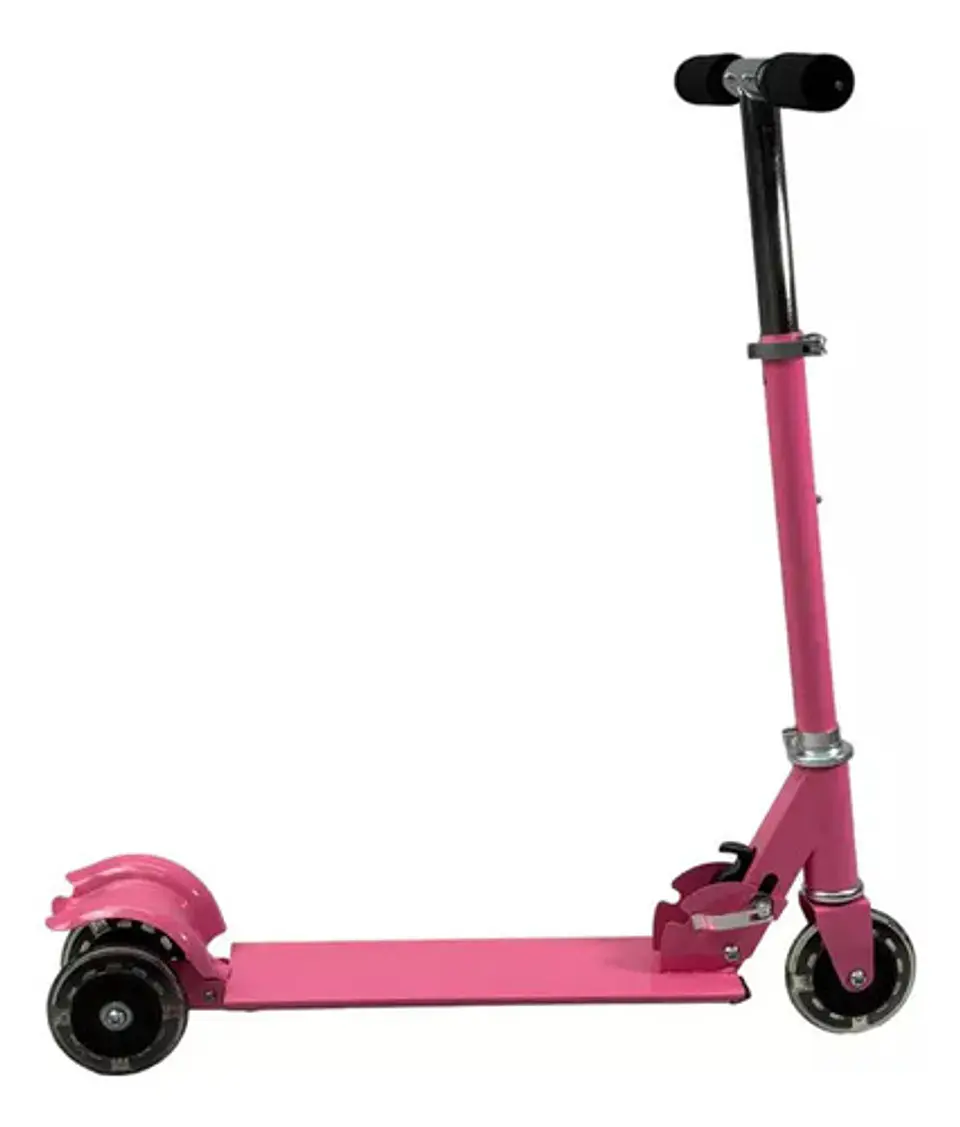Patineta Monopatín Scooter Plegable 3 Llantas Luces 7