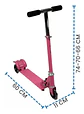 Patineta Monopatín Scooter Plegable 3 Llantas Luces - Miniatura 8