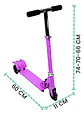 Patineta Monopatín Scooter Plegable 3 Llantas Luces - Miniatura 10